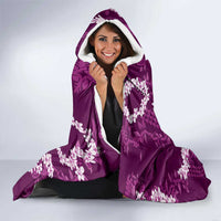 Mokihana Maile and Ilima Leis Hooded Blanket Akala Hawaiian Tapa Quilt Pattern - Polynesian Pride