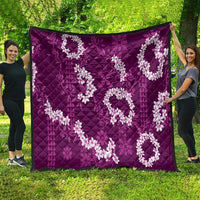 Mokihana Maile and Ilima Leis Quilt Akala Hawaiian Tapa Quilt Pattern - Polynesian Pride