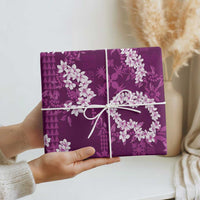 Mokihana Maile and Ilima Leis Wrapping Paper Akala Hawaiian Tapa Quilt Pattern - Polynesian Pride