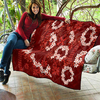 Mokihana Maile and Ilima Leis Quilt Ulaʻula Hawaiian Tapa Quilt Pattern - Polynesian Pride