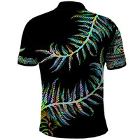 New Zealand Polo Shirt Aotearoa Silver Fern Mixed Papua Shell Green Vibe LT9 - Polynesian Pride