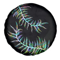 New Zealand Spare Tire Cover Aotearoa Silver Fern Mixed Papua Shell Green Vibe LT9 - Polynesian Pride