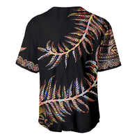 New Zealand Baseball Jersey Aotearoa Silver Fern Mixed Papua Shell Red Vibe LT9 - Polynesian Pride