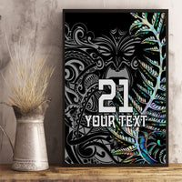 Custom New Zealand Rugby Canvas Wall Art NZ Black Fern Champions History With Papua Shell LT9 - Polynesian Pride