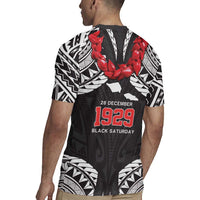 Samoa Black Saturday Rugby Jersey Samoa mo Samoa with Black Ula Fala