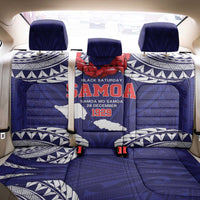 Samoa Black Saturday Back Car Seat Cover Samoa mo Samoa with Blue Ula Fala