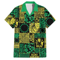 Cook Islands Mere Kiritimiti Family Matching Long Sleeve Bodycon Dress and Hawaiian Shirt Pacific Patchwork Xmas Vibes - Polynesian Pride