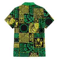 Cook Islands Mere Kiritimiti Family Matching Mermaid Dress and Hawaiian Shirt Pacific Patchwork Xmas Vibes - Polynesian Pride