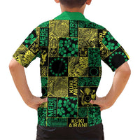 Cook Islands Mere Kiritimiti Family Matching Puletasi and Hawaiian Shirt Pacific Patchwork Xmas Vibes LT9 - Polynesian Pride