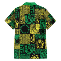 Cook Islands Mere Kiritimiti Family Matching Puletasi and Hawaiian Shirt Pacific Patchwork Xmas Vibes LT9 - Polynesian Pride