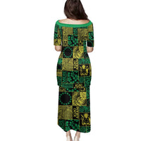 Cook Islands Mere Kiritimiti Family Matching Puletasi and Hawaiian Shirt Pacific Patchwork Xmas Vibes LT9 - Polynesian Pride