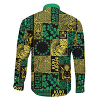 Cook Islands Mere Kiritimiti Family Matching Short Sleeve Bodycon Dress and Hawaiian Shirt Pacific Patchwork Xmas Vibes - Polynesian Pride