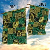 Cook Islands Mere Kiritimiti Garden Flag Pacific Patchwork Xmas Vibes - Polynesian Pride