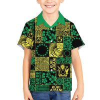 Cook Islands Mere Kiritimiti Hawaiian Shirt Pacific Patchwork Xmas Vibes - Polynesian Pride