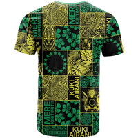 Cook Islands Mere Kiritimiti T Shirt Pacific Patchwork Xmas Vibes - Polynesian Pride