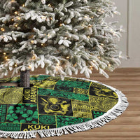Cook Islands Mere Kiritimiti Tree Skirt Pacific Patchwork Xmas Vibes - Polynesian Pride