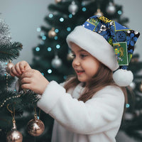 Solomon Islands Meri Kirihimete Christmas Santa Hat Pacific Patchwork Xmas Vibes - Polynesian Pride