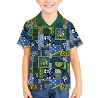 Solomon Islands Meri Kirihimete Family Matching Mermaid Dress and Hawaiian Shirt Pacific Patchwork Xmas Vibes - Polynesian Pride