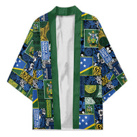 Solomon Islands Meri Kirihimete Kimono Pacific Patchwork Xmas Vibes - Polynesian Pride
