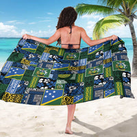Solomon Islands Meri Kirihimete Sarong Pacific Patchwork Xmas Vibes - Polynesian Pride