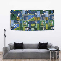 Solomon Islands Meri Kirihimete Tapestry Pacific Patchwork Xmas Vibes - Polynesian Pride