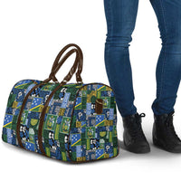Solomon Islands Meri Kirihimete Travel Bag Pacific Patchwork Xmas Vibes - Polynesian Pride