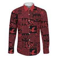 Black Tonga Kilisimasi Fiefia Family Matching Mermaid Dress and Hawaiian Shirt Pacific Patchwork Xmas Vibes - Polynesian Pride