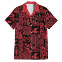 Black Tonga Kilisimasi Fiefia Family Matching Summer Maxi Dress and Hawaiian Shirt Pacific Patchwork Xmas Vibes - Polynesian Pride