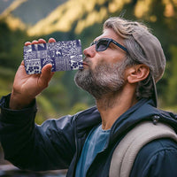 Blue Tonga Kilisimasi Fiefia 4 in 1 Can Cooler Tumbler Pacific Patchwork Xmas Vibes - Polynesian Pride