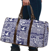 Blue Tonga Kilisimasi Fiefia Travel Bag Pacific Patchwork Xmas Vibes LT9 - Polynesian Pride