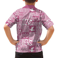 Pink Tonga Kilisimasi Fiefia Hawaiian Shirt Pacific Patchwork Xmas Vibes LT9 - Polynesian Pride