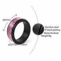 Pink Tonga Kilisimasi Fiefia Spinner Ring Pacific Patchwork Xmas Vibes - Polynesian Pride