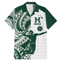 Polynesian Hawaii Volleyball Custom Family Matching Mermaid Dress and Hawaiian Shirt Kakau with Sport Style