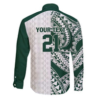 Polynesian Hawaii Volleyball Custom Family Matching Puletasi and Hawaiian Shirt Kakau with Sport Style