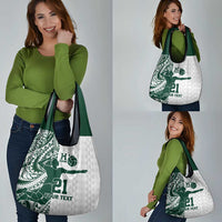 Polynesian Hawaii Volleyball Custom Grocery Bag Kakau with Sport Style