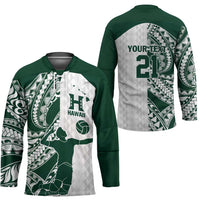 Polynesian Hawaii Volleyball Custom Hockey Jersey Kakau with Sport Style LT9 - Polynesian Pride