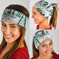 Polynesian Hawaii Volleyball Custom Neck Gaiter White Kakau with Map Motif - Polynesian Pride