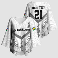 New Caledonia Football Custom Kimono Sleeve Blouse Go Champions Les Cagous - Polynesian Pride