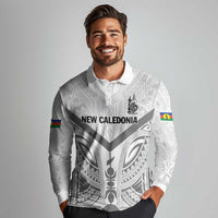 New Caledonia Football Custom Long Sleeve Polo Shirt Go Champions Les Cagous LT9 - Polynesian Pride