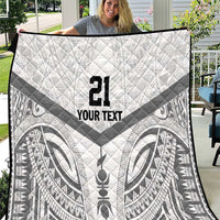 New Caledonia Football Custom Quilt Go Champions Les Cagous LT9 White - Polynesian Pride