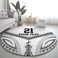 New Caledonia Football Custom Round Carpet Go Champions Les Cagous LT9 - Polynesian Pride