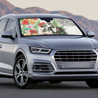 Skeleton Love for Valentine’s Day Auto Sun Shade Polynesian Tribal Love Forever - Polynesian Pride