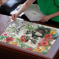 Skeleton Love for Valentine’s Day Puzzle Polynesian Tribal Love Forever - Polynesian Pride