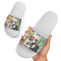Skeleton Love for Valentine’s Day Slide Sandals Polynesian Tribal Love Forever - Polynesian Pride