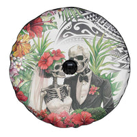 Skeleton Love for Valentine’s Day Spare Tire Cover Polynesian Tribal Love Forever