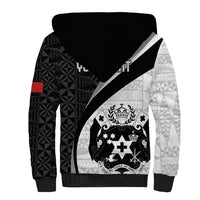 Personalised Tonga Emancipation Day Sherpa Hoodie Since 1970 Ngatu Tribal Pattern LT9 - Polynesian Pride