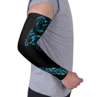 All Black Maori Tribal Tattoo Personalised Arm Sleeves Polynesian Style - Polynesian Pride