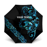 All Black Maori Tribal Tattoo Personalised Umbrella Polynesian Style LT9 One Size Folded 11.42 inch Opened Diameter 37.4 inch Black - Polynesian Pride