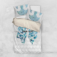 Queensland Maori Kiwi Personalised Bedding Set Ma Kakariki Papua Shell Maori Tribal Tattoo