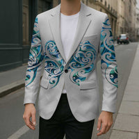 Queensland Maori Kiwi Personalised Blazer Ma Kakariki Papua Shell Maori Tribal Tattoo - Polynesian Pride